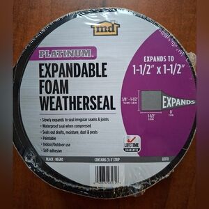 M-D Building Products Platinum Black Foam Weatherseal 03170